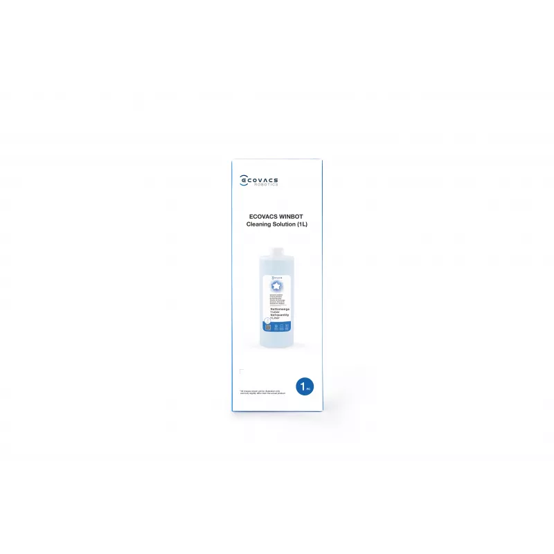 ECOVACS WINBOT Cleaning Solution 1L Refill Bottle – Non-Foaming, Streak-Free for Windows, Tiles, and Mirrors (W-SO01-00009)