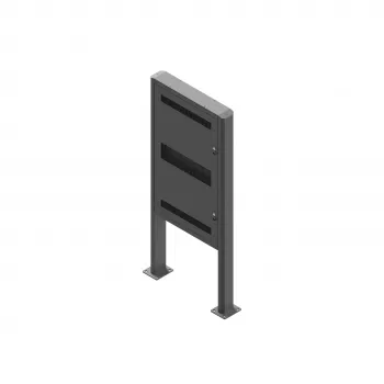 EDBAK EB-POK100 Outdoor Portrait Kiosk for Samsung 55 inch LH55OHF Display, IP56, Black