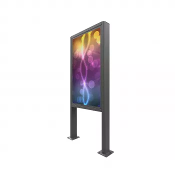 EDBAK EB-POK100 Outdoor Portrait Kiosk for Samsung 55 inch LH55OHF Display, IP56, Black