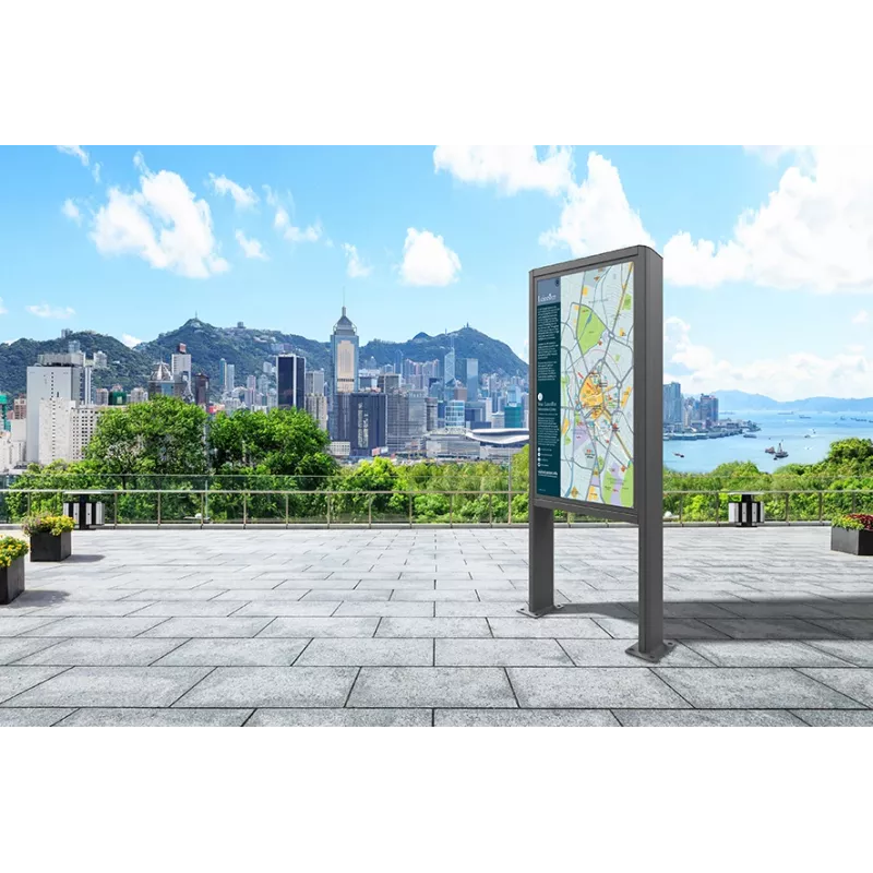 Edbak POK90 Outdoor Floor-Standing Display Enclosure for Samsung LH46OHA 46 inch