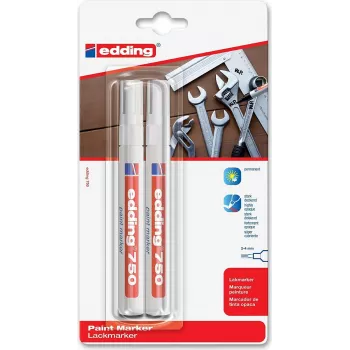 Edding 750 White Paint Marker - 2 mm Round Nib 4-750-2-3049