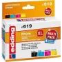 Edding EDD-619 Compatible High Yield Ink Cartridge Set - Black, Cyan, Magenta, Yellow (4-Pack, Epson 603XL Equivalent) 18-619