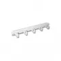 EFB 19 inch 1U Cable Management Panel with 5 Plastic Brackets, RAL 7035 Light Grey 699992
