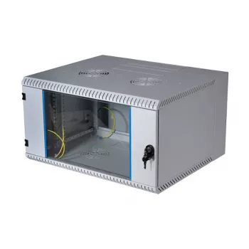 EFB 19 inch Wall-Mount Cabinet 12U, Swiveling, 2-Part, RAL 7035, Depth 500 mm