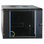 EFB 19 inch Wall Mount Enclosure 9U, Fixed, Single Section, RAL 9005, Depth 600 mm