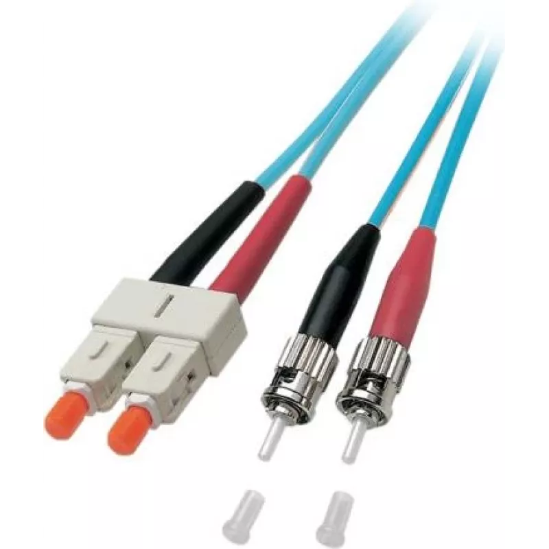 EFB Duplex Fiber Patch Cable SC-ST OM3 50/125µm LSZH Aqua 5m