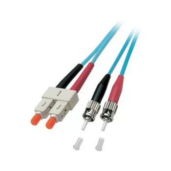 EFB Duplex Fiber Patch Cable SC-ST OM3 50/125µm LSZH Aqua 5m