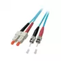 EFB Duplex Fiber Patch Cable SC-ST OM3 50/125µm LSZH Aqua 5m