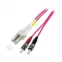 EFB Duplex Jumper LC-ST 50/125µm OM4 LSZH Erika Violet 2.0mm 5m