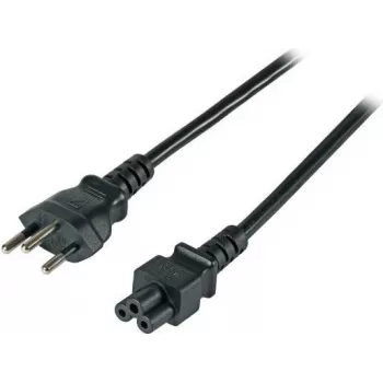 EFB EK495.1,8 Swiss Type 12 to IEC C5 Power Cable, 1.8 m, Black, 3 x 0.75 mm²