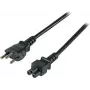 EFB EK495.1,8 Swiss Type 12 to IEC C5 Power Cable, 1.8 m, Black, 3 x 0.75 mm²