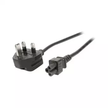 EFB EK499.1,8 UK Power Cable BS 1363A to IEC C5 1.8m Black 3x0.75mm²
