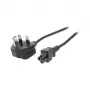EFB EK499.1,8 UK Power Cable BS 1363A to IEC C5 1.8m Black 3x0.75mm²