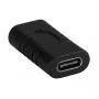 EFB Electronics USB 3.2 Type-C Adapter, Type-C Female - Type-C Female, Black