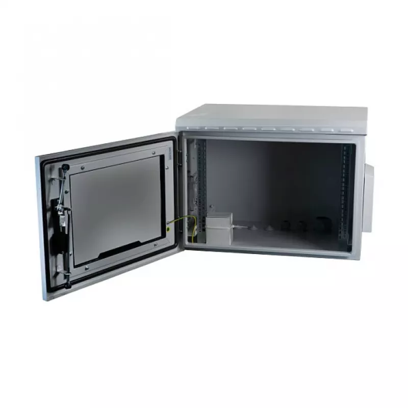 EFB-Elektronik 19 inch Wall-Mount Cabinet IP55, 20U, Glass Door, 600 mm Depth, RAL 7035 (691720IP55.2G)