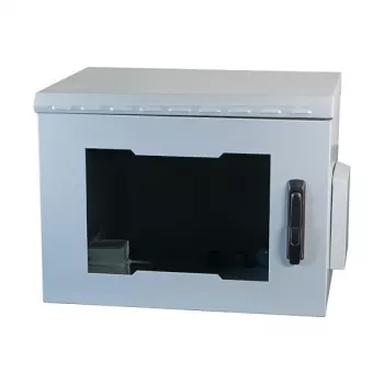 EFB-Elektronik 19 inch Wall-Mount Cabinet IP55, 20U, Glass Door, 600 mm Depth, RAL 7035 (691720IP55.2G)