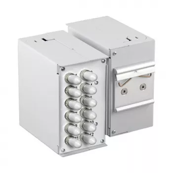 EFB ELEKTRONIK 53705.4V2B2 DIN Rail Front Panel Empty 1.7mm 12x SC-Simplex / LC-Duplex / E2000