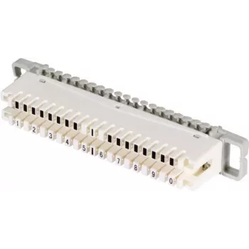 EFB-Elektronik ECOVOICE Disconnect Block, 10-Pair, LSA-Plus/IDC, White/Grey (46005,1)