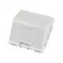 EFB ELEKTRONIK ET-25027 45x45mm Keystone Faceplate, 1-Port Angled Outlet, Pure White (RAL 9010)