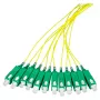 EFB Elektronik FTTH Pigtail SC/APC OS2 G.657.A2 9/125µm Yellow 2m