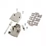 EFB Elektronik Full Metal Hood 35° E-MHDM35 25-K D-Sub 25-Pin Zinc Die-Cast EMI/RFI Shielded Cable Hood
