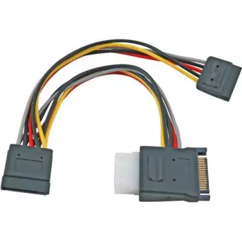 EFB Elektronik K5347.015 SATA to 2x SATA + Molex Power Splitter Cable - 0.15 m