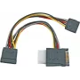 EFB Elektronik K5347.015 SATA to 2x SATA + Molex Power Splitter Cable - 0.15 m