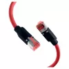 EFB ELEKTRONIK RJ45 Patch Cable Cat.6A S/FTP PUR Draka UC900 TM21 Red 0.25m