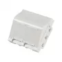 EFB ET-25028 Central Mounting Plate for 2 Keystone Modules, Angled Outlet, 45x45 mm