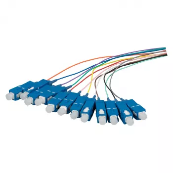 EFB FTTH-PIGTAIL-SC12 SC OS2 G657.A2 12-Colour Fibre Pigtail Set, 2m (12-Pack)