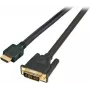 EFB HighSpeed HDMI+ Cable with Ethernet, HDMI A to DVI-D 18+1 Male, 20 m, Black K5432.20V2