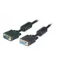 EFB SVGA/HDTV Extension Cable, 2x HD-SUB15, Male to Female, Black, 1.8 m K5327SW.1,8V2