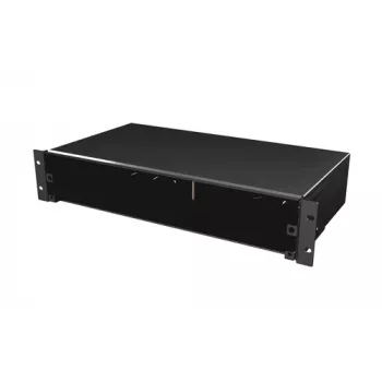 EFB VSB2HE-A-SW 2U Sliding Rack Splice Box, Unpopulated, Black, Without Front Panel
