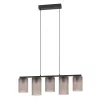 EGLO Colomera Table Lamp, Flexible Arm, Black, Grey, E27