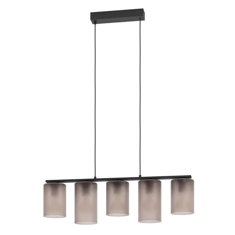 EGLO Colomera Table Lamp, Flexible Arm, Black, Grey, E27