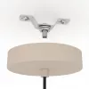 EGLO ROMAZZINA Pendant Lamp, 1 x E27, Beige Fabric Shade, Steel, IP20, Dimmable, Max 60W