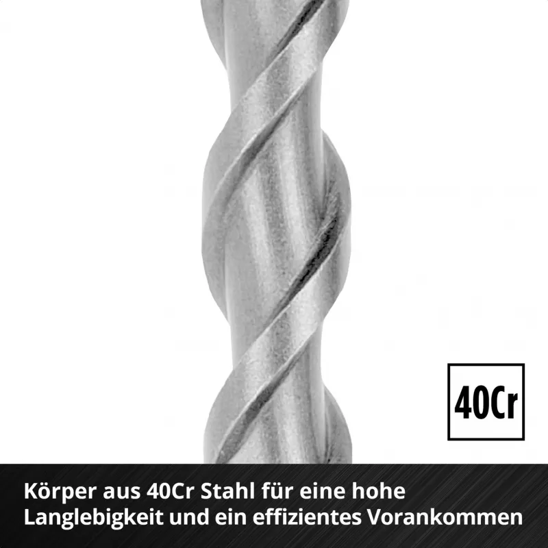 Einhell 265510 SDS-plus Hammer Drill Bit Set, 7 Pieces, Ø 6-14 mm, 160 mm