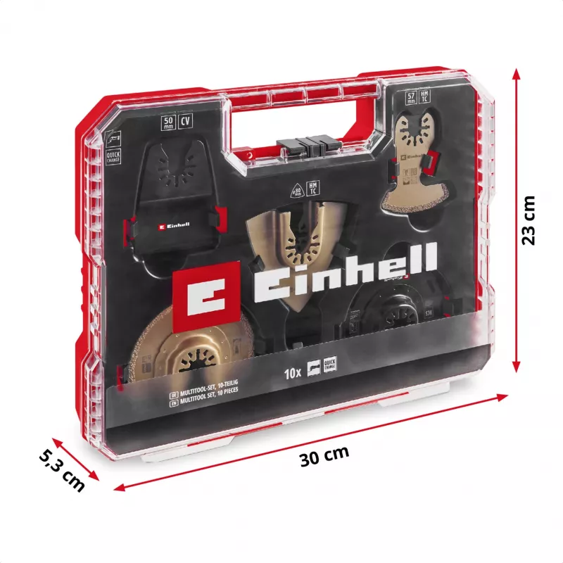 Einhell 708110 XLPLUS-CASE HCS HM Multifunction Tool Accessory Set 37-Piece
