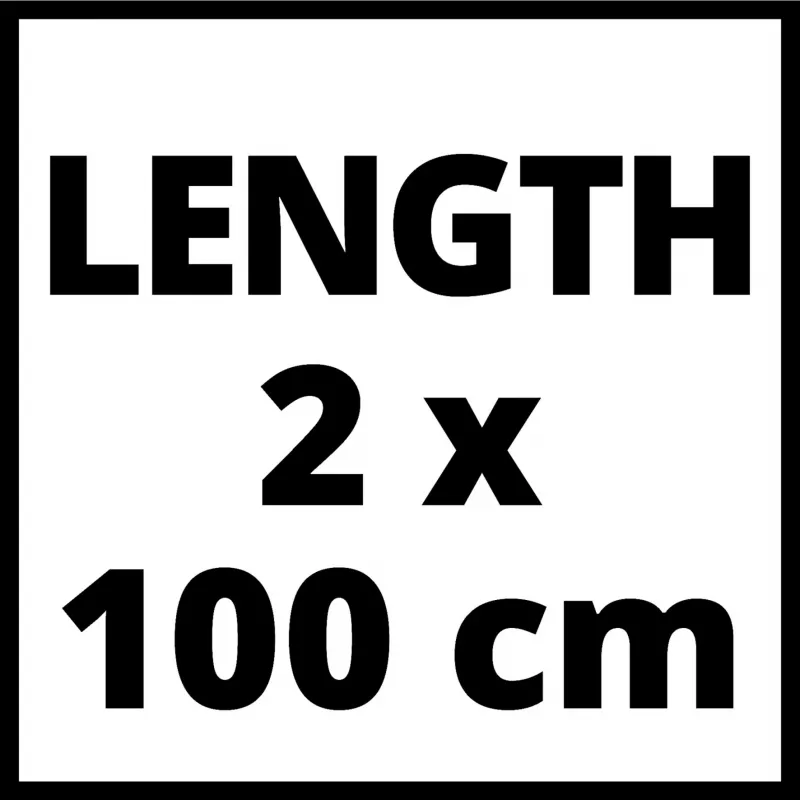 Einhell Aluminium Guide Rail 2x1000mm (4502118)