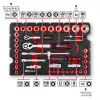 Einhell E-Case 92-Piece Workshop Tool Kit (370514) - Chrome Vanadium Steel, Black/Red