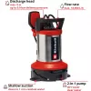 Einhell Flood Set GE-DP 7535 N LL ECO Dirty Water Submersible Pump 18500 l/h 9 m 4181515