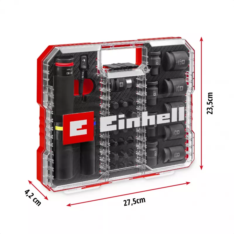 Einhell Impact Bit and Socket Set 1/2 inch 32-Piece in XL Case