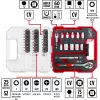 EINHELL-KWB Socket and Bit Set 1/4 inch 37-Piece in L-CASE