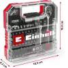 EINHELL-KWB Socket and Bit Set 1/4 inch 37-Piece in L-CASE