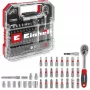 EINHELL-KWB Socket and Bit Set 1/4 inch 37-Piece in L-CASE