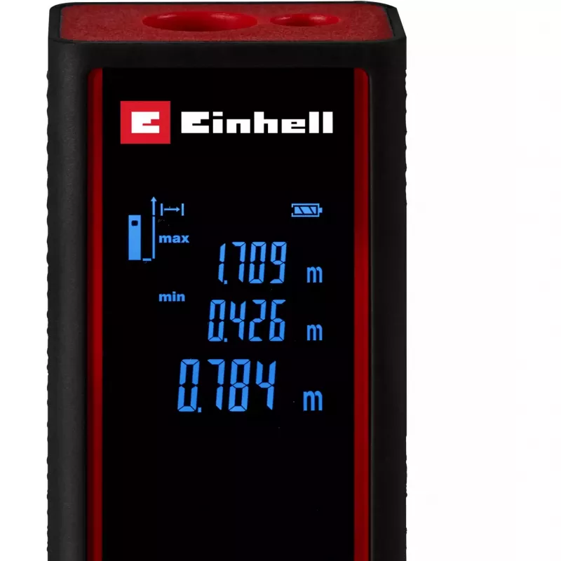 EINHELL Laser Distance Meter TC-LD 30 R (Black/Red, 5 cm - 30 m)