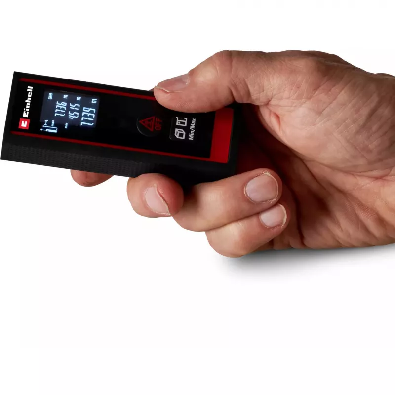 EINHELL Laser Distance Meter TC-LD 30 R (Black/Red, 5 cm - 30 m)