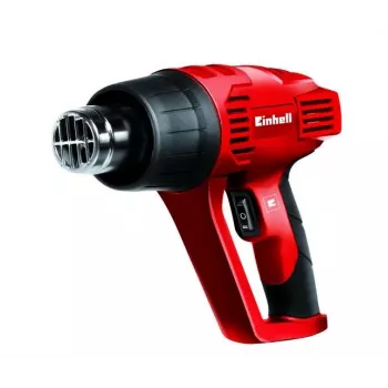 Einhell TC-HA 2000/1 Hot Air Gun 2000 W 550°C 500 l/min with 4 Nozzles and Scraper Red