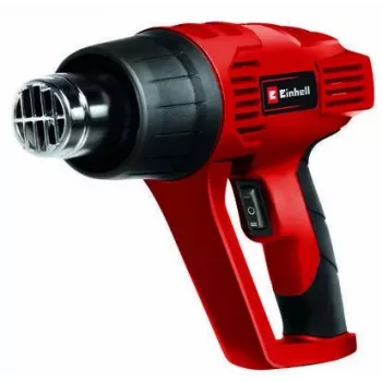 Einhell TC-HA 2000/1 Hot Air Gun 2000 W 550°C 500 l/min with 4 Nozzles and Scraper Red