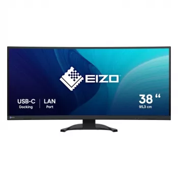 EIZO FlexScan EV3851X-BK 37.5 inch IPS Black Monitor, 3840x1600, USB-C 90W, DP, 2x HDMI, 4x USB-A, Black